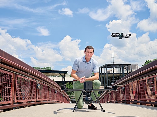 Flock Safety CEO Garrett Langley
Image: Jamel Toppin for Forbes Flock Safety CEO Garrett Langley
Image: Jamel Toppin for Forbes