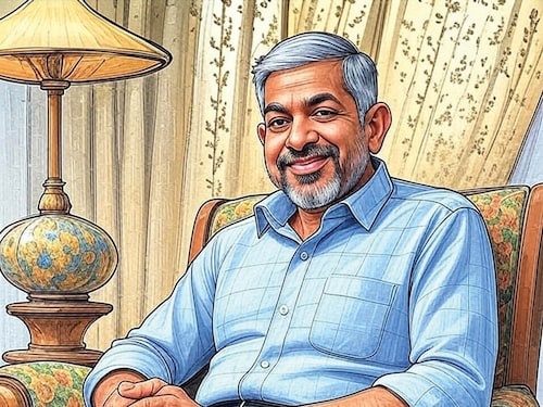 Jupally Rameswar Rao, Founder, My Home Group
Image: Caricatures by Kapil Kashyap with the help of Grok.Ai Jupally Rameswar Rao, Founder, My Home Group
Image: Caricatures by Kapil Kashyap with the help of Grok.Ai