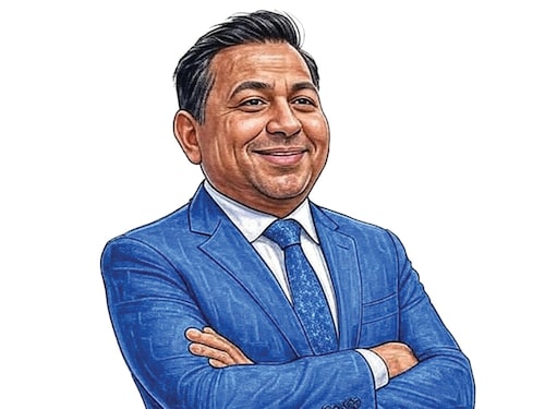 Jitendra Virwani, Chairman and managing director, Embassy Group
Image: Caricatures by Kapil Kashyap with the help of Grok.Ai