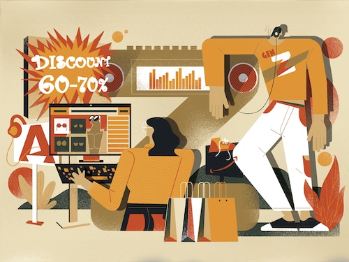 Gen Z and Gen Alpha stay loyal to brands that mirror their self-image, that is, how they see themselves or aspire to be seen.
Illustration: Chaitanya Dinesh Surpur Gen Z and Gen Alpha stay loyal to brands that mirror their self-image, that is, how they see themselves or aspire to be seen.
Illustration: Chaitanya Dinesh Surpur