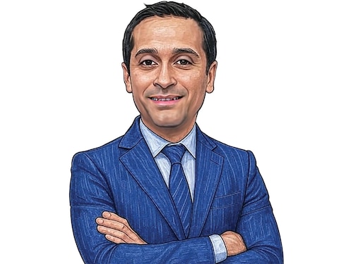 Vikas Oberoi, Chairman and managing director, Oberoi Realty
Image: Caricatures by Kapil Kashyap with the help of Grok.Ai