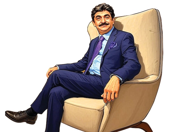 Kamal Khetan, Chairman and managing director, Sunteck Realty 
 Image: Caricatures by Kapil Kashyap with the help of Grok.Ai