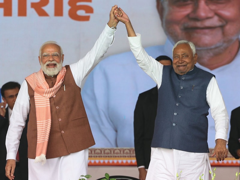 Prime Minister Modi posted a congratulatory photo on social media platform X, lauding Nitish Kumar as 'an experienced administrator with a proven track record of good governance for many years'. This is Kumar's 10th term as chief minister of the state