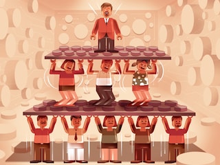 In many organisations, AI is taking over routine project tracking, workflow management, and reporting functions that once required middle managers to manually coordinate between teams and departments.
Illustration: Chaitanya Dinesh Surpur