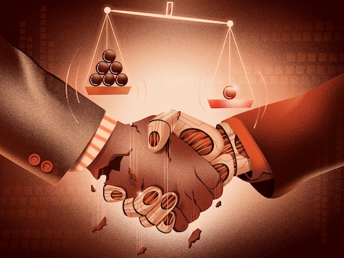 AI doesn’t just land in the workplace, but also grows roots in a culture of transparency, ethics and inclusion.
Illustration: Chaitanya Dinesh Surpur