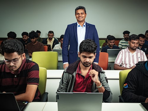 Mohan Lakhamraju, founder and CEO of Great Learning,
Image: Nishant Ratnakar for Forbes India