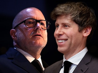 Sam Altman of OpenAI (right) and Former Apple design chief Jony Ive;
Image: Altman: Andrew Harnik/Getty Images; Jony Ive: Lia Toby/BFC/Getty Images