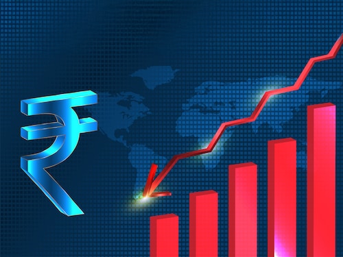 Limited RBI intervention, a slowdown in capital inflows and widening of the trade deficit are the reasons behind the rupee fall. Photo: Shutterstock