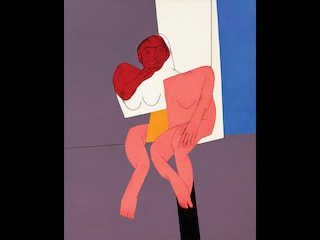 Untitled (Gesture), part of the Historic Masterpieces auction on December 14 – 17 by AstaGuru. Medium: Oil on canvas. Year: 1977 Size:59 x 47 in