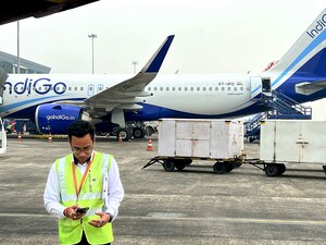 IndiGo, which controls more than 65 percent of the domestic aviation market, saw its network collapse under the revised Flight Duty Time Limitation (FDTL) rules that came into effect on November 1. Photo by Indranil Mukherjee / AFP