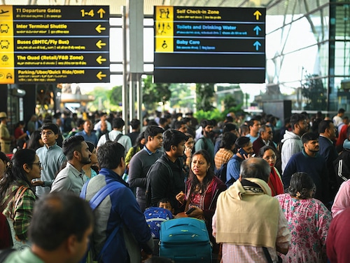 India's aviation ministry on December 5 rolled back a new policy of weekly rest for pilots after chaos caused by hundreds of flight cancellations by the country's biggest airline, IndiGo. Photo by Idrees Mohammed / AFP