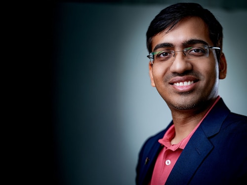 Pawan Kumar Chandana of Skyroot; Photo by Mexy Xavier