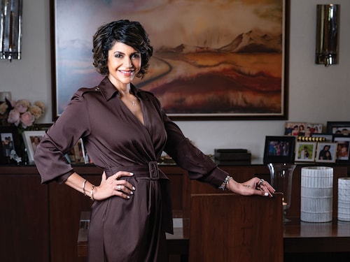 Actor, anchor-broadcaster, Mandira Bedi;
Photo by Swapnil Sakhare for forbes india