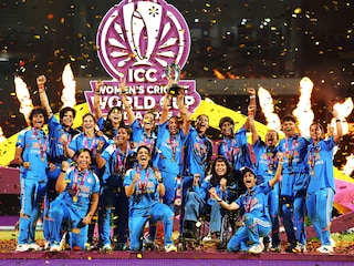 India beat South Africa in the final this November to win its first women’s World Cup;
Image: Alex Davidson-ICC/ICC via Getty Images