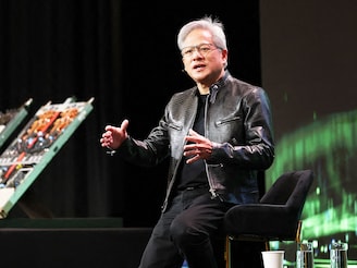 Nvidia founder and CEO Jensen Huang speaks about the Vera Rubin AI platform during a question and answer session with reporters at the annual Consumer Electronics Show (CES) in Las Vegas, Nevada, on January 6, 2026.