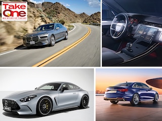 (Clockwise from left) BMW-i7. Range Rover Sport SV Carbon, Audi A4 Signature Edition and Mercedes-AMG