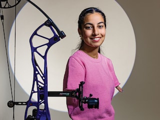 Sheetal Devi, Para archer. Photo by Madhu Kapparath