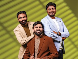 (From left) Gobinath P, Jawahar Rajasekar and Shreeram Ravichandran. 
Photo by Madhu Kapparath

