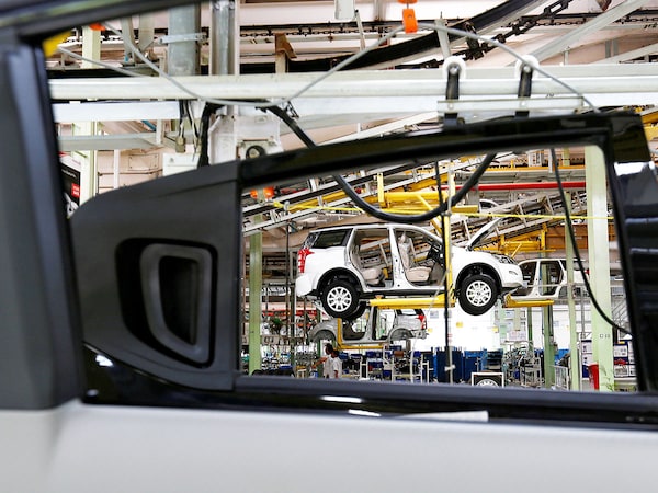 A file photo of the assembly line inside Mahindra's manufacturing plant in Chakan, India
Photo by Danish Siddiqui / Reuters