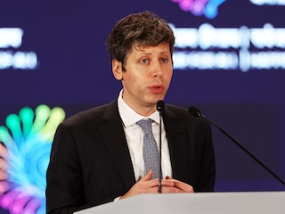 OpenAI CEO Sam Altman addresses the gathering at the AI Impact Summit, in New Delhi, India, February 19, 2026. 
Photo by Bhawika Chhabra / Reuters
