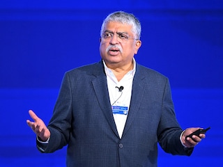 Nandan Nilekani, Chairman and Co-Founder of Infosys. 
Photo by Photo by Sajjad HUSSAIN / AFP
