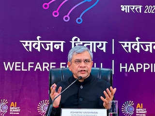 Ashwini Vaishnaw addresses India AI Impact Summit on February 17, 2026 at Bharat Mandapam, New Delhi.
Photo by Amit Verma
