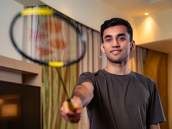 Indian shuttler Lakshya Sen. Photo by Mexy Xavier