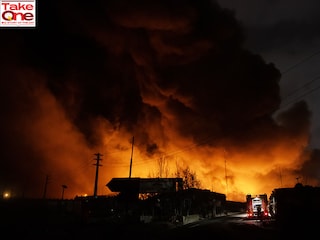 Fire breaks out at the Shahran oil depot after US and Israeli attacks, leaving numerous fuel tankers and vehicles in the area unusable in Tehran, Iran on March 8, 2026. Photo by Hassan Ghaedi/Anadolu via Getty Images