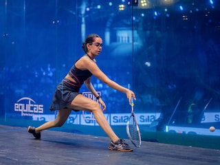 Anahat Singh en route to her victory at the JSW Indian Open in Mumbai in March. Photo courtesy JSW Indian Open
