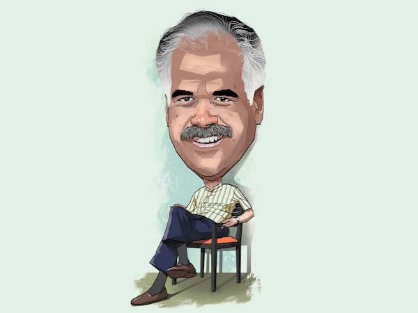 Indigo founder Rahul Bhatia. Ilustration by Chaitanya Dinesh Surpur
