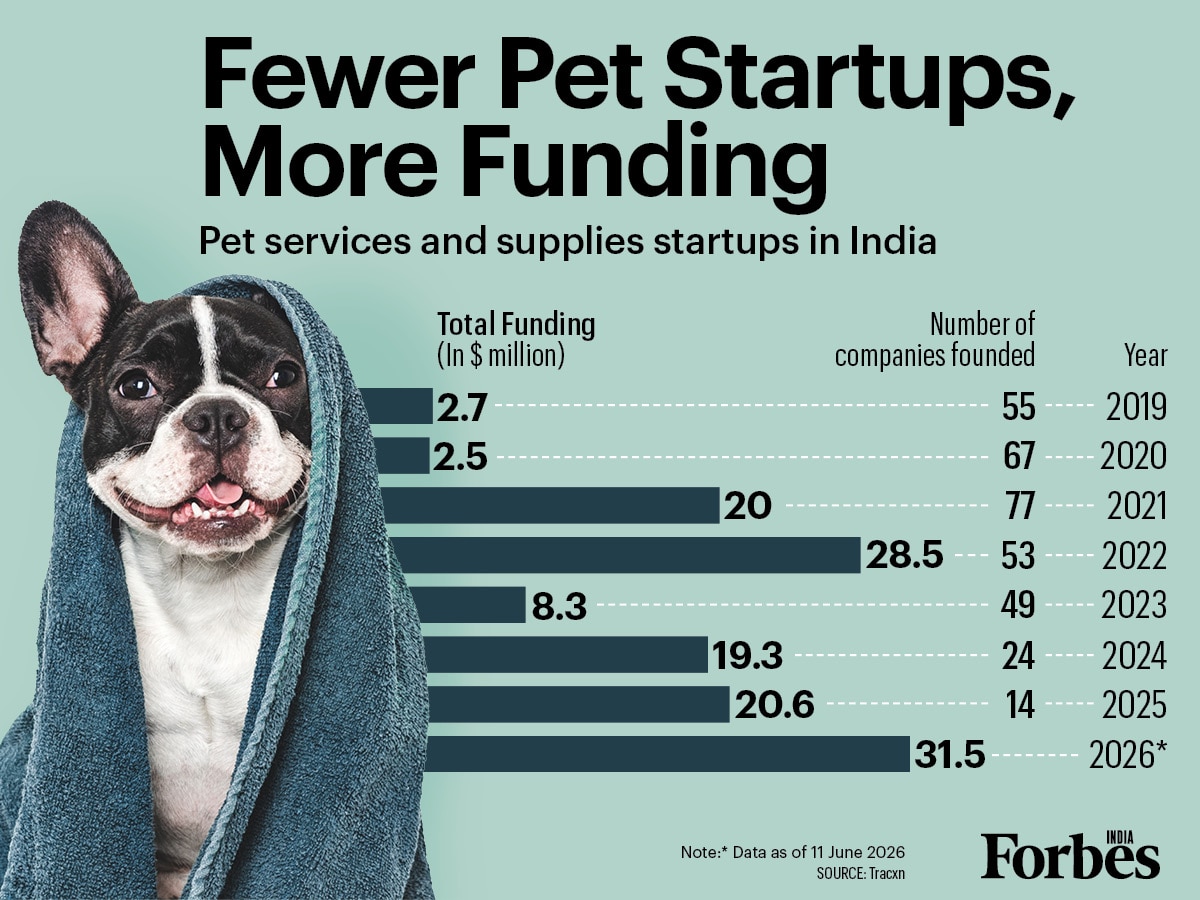 Graphic of the day: Fewer pet startups, more funding