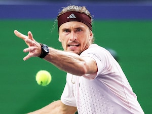 Germany's Alexander Zverev in action at the Shanghai Masters, China on October 13, 2026; Photo by Tyrone Siu / Reuters