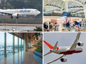 An airplane of budget airline flydubai lands at Israel's Ben Gurion aiport near Tel Aviv on November 26, 2020 on the first scheduled commercial service between the two cities, following the normalisation of ties between the UAE and Israel. (Photo by JACK GUEZ / AFP)