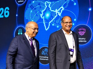 Dilip Shanghvi, Executive Chairman, Sun Pharma (left) and Glenn Saldanha, Chairman & Managing Director, Glenmark Pharma at their panel on pharma & life sciences at the Indian Foundation for Quality Management symposium in New Delhi on October 05, 2026
Photo by Madhu Kapparath