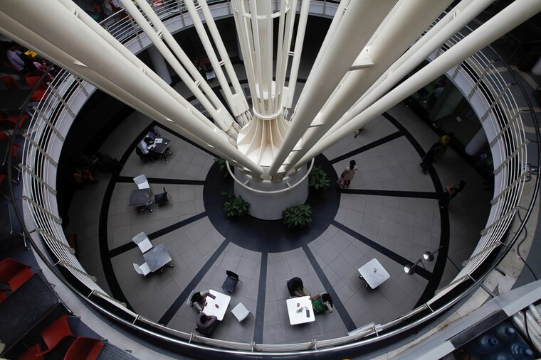 A view of the Infosys campus. Infosys won the largest deal ever in its history worth 3.2 billion dollars from German automotive major Daimler. The deal involves a massive infrastructure overhaul and migration to a hybrid cloud environment."‹