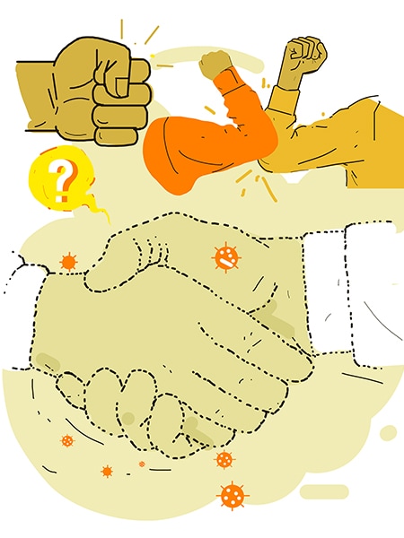 bye bye handshake bye bye handshake