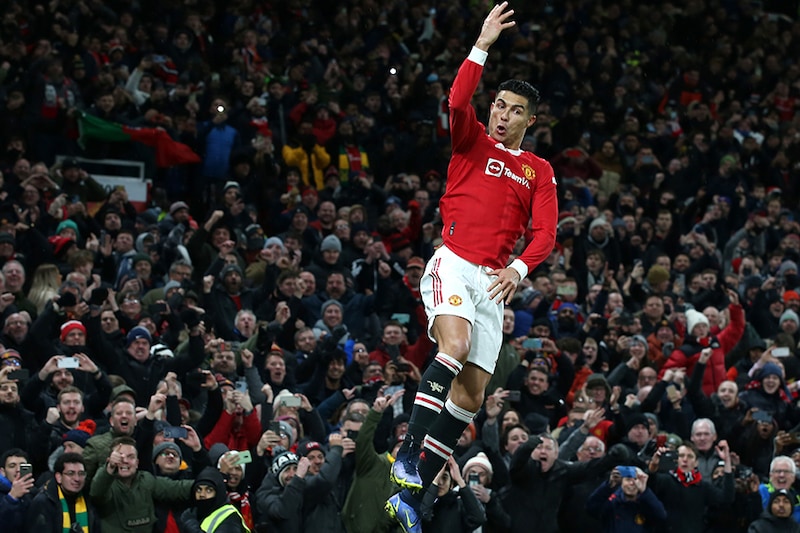 Cristiano Ronaldo"s 800th goal scripted history as Manchester United beat Arsenal 3-2 during a Premier League match Old Trafford on December 2, 2021, in Manchester, England. Ronaldo became the first player in history to score 800 competitive goals.