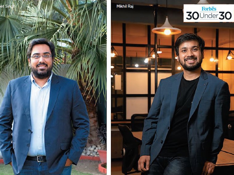 (Clockwise from left) Shubman Gill shot by Mexy Xavier Keerthy Suresh shot by Harsha Vadlamani Biraaj Dodiya shot by Arpit Jain for Forbes India  Mohit Jain (standing left), Vaishali Gupta and Saurabh Singhal shot by Edric George for Forbes India Nikita (left) and Nishita Baliarsingh shot by Swayam Satta Swain for Forbes India Mukul Rustagi and Bhaswat Agarwal shot by Amit Verma