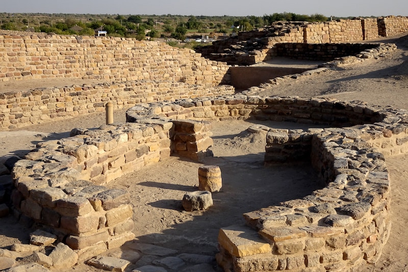 The Harappan city of Dholavira in Gujarat"s Rann of Kutch has been listed as a UNESCO World Heritage site. Dating back to around 3000 BC and spread over 22 hectares, this fifth largest site of the Indus Valley civilisation was inhabited for about 1200 years. The site was discovered in the 1960s by archaeologist Jagat Pati Joshi.