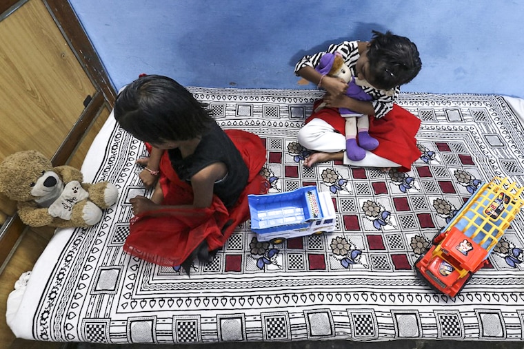 Twin sisters Tripti and Pari, who lost both their parents recently due to the Covid-19 coronavirus, are now housed at a relative"s home in Bhopal. Thousands of children have lost at least one parent in the new pandemic wave ravaging India, a country dealing with a significant number of orphans even before the scourge.