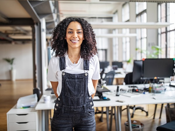 Overalls will be one of fashion"s star pieces of the fall. Image: alvarez / Getty Images