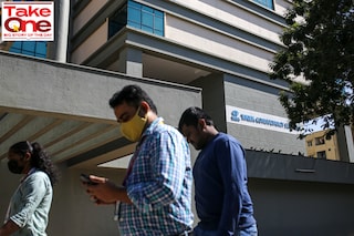 A view of Tata Consultancy Services Ltd. offices in the Electronic City area of Bengaluru, India, on Monday, Feb. 28, 2022.
Image: Dhiraj Singh/Bloomberg via Getty Images