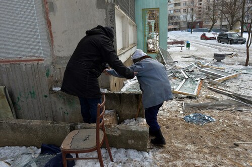 Heavy shelling has already begun to lay waste to towns in the region, and officials have begged civilians to flee. (Credit: Sergey BOBOK / AFP) Heavy shelling has already begun to lay waste to towns in the region, and officials have begged civilians to flee. (Credit: Sergey BOBOK / AFP)