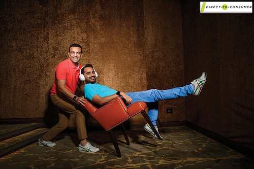 "Frugality and being bootstrapped have become a part of our business DNA," says Gaurav Khatri, co-founder of Noise (in the chair), pictured here with Amit Khatri, co-founder of Noise. Image: Amit Verma