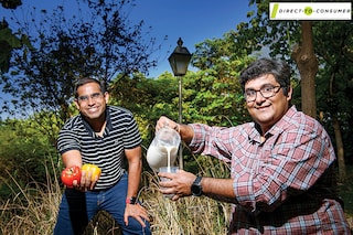 Chakradhar Gade (right) and Nitin Kaushal co-founded Country Delight in 2011
Image: Amit Verma