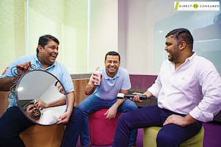 Manish Taneja (centre), Rahul Dash and Suyash Katyayani (left), co-founders of Purplle,
Image: Nayan Shah for Forbes India