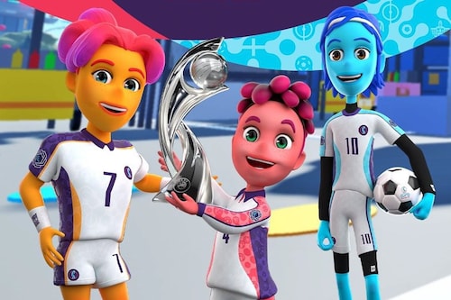The three mascots presented by UEFA will star in the metaverse.
Image: UEFA / Instagram