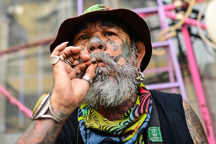 A man takes part in a 4/20 rally to mark World Cannabis Day in Bangkok, Thailand on April 20, 2022. Cannabis has had an interesting history in India from being used widely in the form of bhang by soldiers to being criminalised through the Narcotic Drugs and Psychotropic Substances Act 1985.