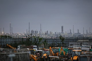 A file photo of Reliance Industries Ltd. oil refinery in Jamnagar, Gujarat, India. Reliance has purchased at least 15 million barrel of Russian oil so far for the June quarter, trade sources said last week Image: Dhiraj Singh/Bloomberg via Getty Images