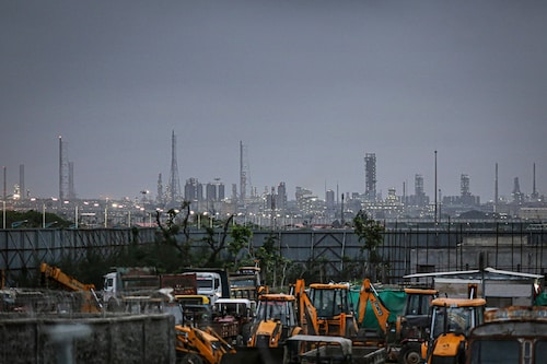A file photo of Reliance Industries Ltd. oil refinery in Jamnagar, Gujarat, India. Reliance has purchased at least 15 million barrel of Russian oil so far for the June quarter, trade sources said last week Image: Dhiraj Singh/Bloomberg via Getty Images A file photo of Reliance Industries Ltd. oil refinery in Jamnagar, Gujarat, India. Reliance has purchased at least 15 million barrel of Russian oil so far for the June quarter, trade sources said last week Image: Dhiraj Singh/Bloomberg via Getty Images